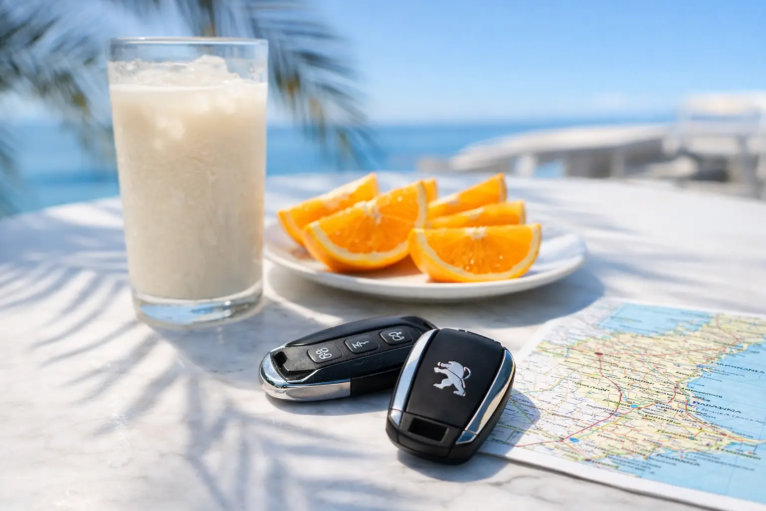 Promozioni noleggio auto con chiavi e mappa