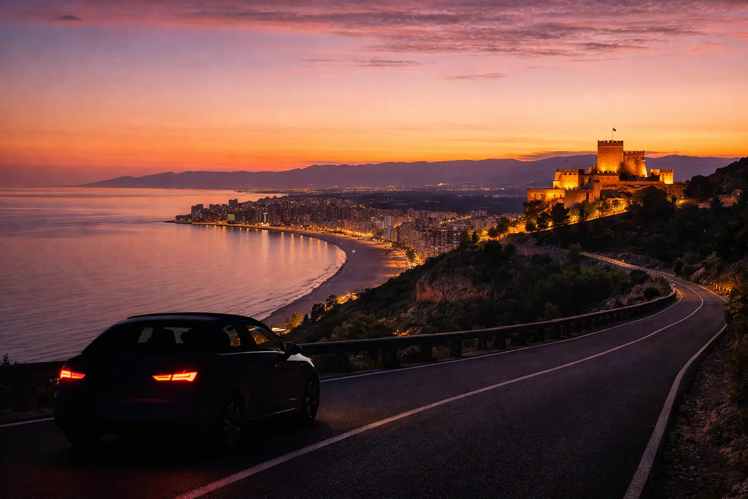 Percorso costiero vicino Valencia