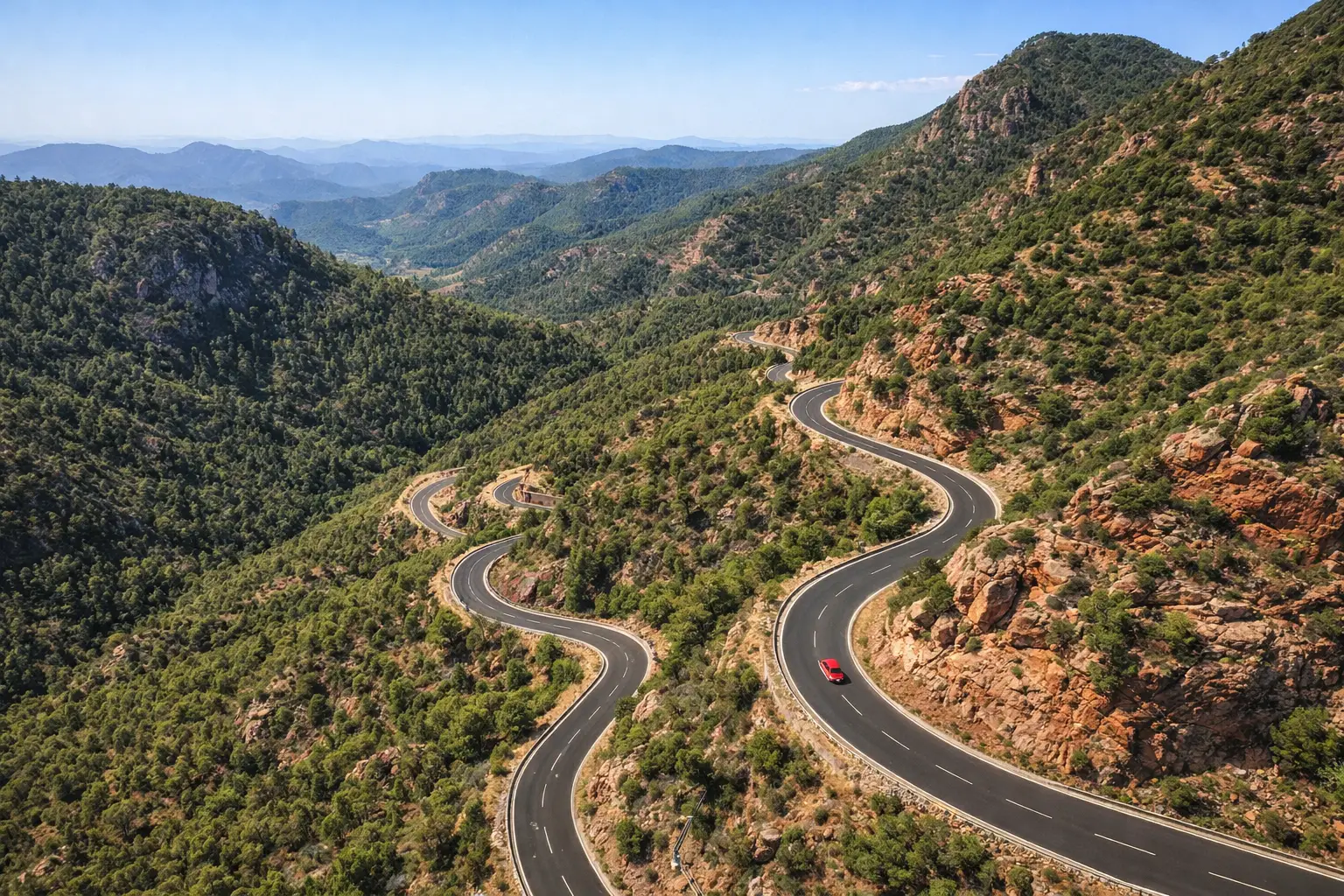 Percorso collinare vicino Valencia